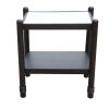 Ellpa Mango wood & marble side table-Ebnoy | End Table in Tables by Mango Furniture Co. Inc.