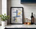 Slate 2 | Original Framed Abstract Paper Painting | Oil And Acrylic Painting in Paintings by Abby May