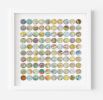 One Hundred World Map Dots Collage V1 | Paintings by Amelia Coward