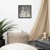 Framed Paper Print - Crystal Memory - Monochrome Still Life | Work by Eman's Gallery