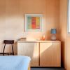 Orange and Blue Stripe Colour Study Painting | Mixed Media in Paintings by Amelia Coward