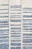 Blue Ivory Denim Wool Wall Hanging Handmade Woven Textile Art Home Decor | Wall Hangings by Swiflo