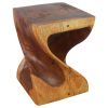 Haussmann® Wood Twist End Table 15 x 15 x 20 in H Cherry Oil | Tables by Haussmann®