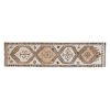 Natural White Herki Turkish Hand-Knotted Runner 2'9" X 11'6" | Runner Rug in Rugs by Vintage Pillows Store. Item composed of cotton and fiber