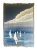 White Sails Tapestry | Wall Hangings by Neon Dunes by Lily Keller. Item composed of cotton