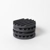 Black Terrazzo Coaster Set | Tableware by Pretti.Cool. Item composed of concrete and glass