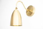 Cone Shade - Brass Sconce - Model No. 0789 | Sconces by Peared Creation. Item made of brass with glass