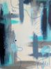 The Oscillation | Blue Abstract Original Painting | Oil And Acrylic Painting in Paintings by Abby May