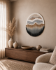 Round Textile Artwork - DILIANA | Wall Hangings by Rianne Aarts / Teddy and Wool Studio