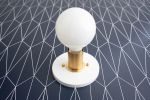 Minimalist Sconce - Model No. 0656 | Sconces by Peared Creation. Item made of brass with glass