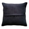 Black Cleo Handwoven Decorative Throw Pillow Cover | Cushion in Pillows by Mumo Toronto. Item made of cotton