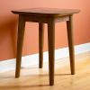 Handcrafted Walnut Stool, Mid-Century Modern Side Table, Plant Stand | Chairs by Spacecraft Furnishing. Item made of walnut works with minimalism & mid century modern style