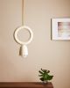 Tulip Pendant | Pendants by Rory Pots. Item made of brass with stoneware works with minimalism & mid century modern style