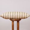 Cream Linen with Green Vine Lumbar Pillow 14x28 | Pillows by Vantage Design