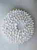 Wall sculpture on a 14" round canvas, wreath art, organic | Wall Hangings by Art By Natasha Kanevski. Item composed of wood & canvas compatible with minimalism and contemporary style