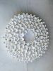Wall sculpture on a 14" round canvas, wreath art, organic | Wall Hangings by Natasha Kanevski. Item composed of wood & canvas compatible with minimalism and contemporary style