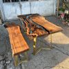 Custom Ultra Clear Epoxy Table | Dining Table in Tables by Ironscustomwood. Item composed of wood
