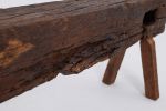 Bench, Reclaimed Wood Beam, Rustic, Organic Form, Indoor & Outdoor | Benches & Ottomans by Logniture