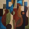L'équilibre des voix | Oil And Acrylic Painting in Paintings by Sophie DUMONT.. Item made of canvas compatible with contemporary and modern style