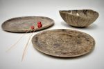 Greenish-Gray-Black Dinnerware plates set | Dinnerware by YomYomceramic. Item made of ceramic