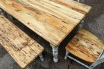 Spalted Maple Farmhouse Table | Dining Table in Tables by Hazel Oak Farms. Item made of wood