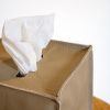 Sand Dune Leather Single Tissue Box Cover | Toiletry in Storage by Vantage Design