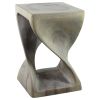 Haussmann® Original Wood Twist Stool 12 X 12 X 18 | Chairs by Haussmann®