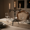 Hand Forged Iron Candelabra 23″ (58cm) | Candle Holder in Decorative Objects by edecrawzFC