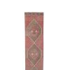 Vintage Turkish Oushak Runner - Long Hallway Runner | Runner Rug in Rugs by Vintage Pillows Store. Item made of cotton