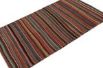 Vintage Turkish Kilim Runner rug in Polychromatic Stripes | Area Rug in Rugs by Rug and Kilim