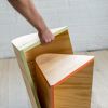 Colorful Stacking Side Table: Modern Wooden Plant Stand Stool | Chairs by Spacecraft Furnishing