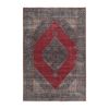 Vintage Mid Century Hand-Knotted Red Anatolian Rug 7'1'' X 1 | Area Rug in Rugs by Vintage Pillows Store