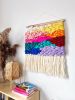 RAINBOW woven wall hanging | Macrame Wall Hanging in Wall Hangings by Nova Mercury Design. Item made of cotton