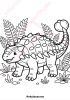 Dinosaur Coloring Pages for Kids, 50 Printable Pages, Cute Dinosaur Coloring Book PDF, T-Rex Triceratops Stegosaurus, Digital Download | Paintings by Colorize Paper Studio