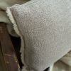 Italian Cream / Brown Melange Lumbar 18x26 | Pillows by Vantage Design