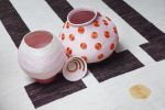 fret mini basket blush | Serveware by Charlie Sprout. Item made of fabric