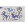 Colorful Uzbekistan Suzani Table Runner, Uzbek Blue Silk Emb | Tablecloth in Linens & Bedding by Vintage Pillows Store