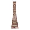 Turkish Puprle Brown Kilim Extra-Long Hallway Runner | Runner Rug in Rugs by Vintage Pillows Store. Item composed of cotton and fiber