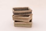 Woven Catchall Storage Tray | All Natural | Decorative Tray in Decorative Objects by NEEPA HUT. Item made of fiber