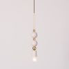 Beaded Pendant Lamp (Sphere) | Pendants by Pigeon Toe Ceramics. Item composed of steel & ceramic