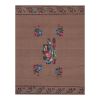 Vintage Aubusson Floral Turkish Kilim Rug 4' X 5'1'' | Area Rug in Rugs by Vintage Pillows Store. Item made of cotton