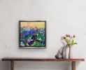 Sunset Flowers | Oil And Acrylic Painting in Paintings by Checa Art. Item made of canvas