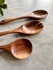 Tulum Teak Wooden Salad Serving Set - 3 Piece | Cooking Utensil in Utensils by Busa Designs