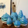 Spherical in Mediterranean Sea | Vase in Vases & Vessels by by Alejandra Design. Item composed of ceramic