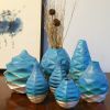 Square in Mediterranean Sea | Vase in Vases & Vessels by by Alejandra Design. Item made of ceramic