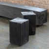 Hyo Table | Wood Cube Side Table | Tables by Alabama Sawyer. Item made of wood
