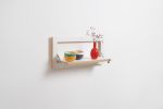 Folding Wall Shelf | Fläpps Shelf 60x27-1 | Spice Rack, Shelf for Trinkets, Birch Plywood, White | Shelving in Storage by AMBIVALENZ