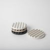 Terrazzo Grey Scale Coaster Set | Tableware by Pretti.Cool. Item composed of concrete and glass