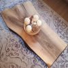 Live Edge Custom Solid Wooden End Coffee Table | Tables by Ironscustomwood. Item composed of walnut and metal