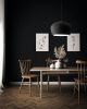 Pendant light "Balance" black, wide | Pendants by Donatas Žukauskas. Item made of metal with paper works with contemporary & industrial style